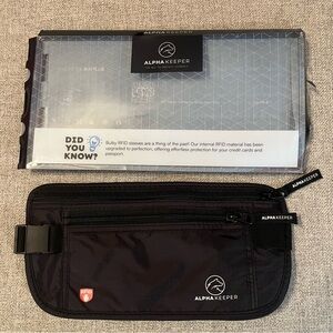 RFID Money Belt Black